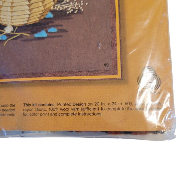 Sunset Stitchery "American Heritage" Needlepoint Kit 16x20 Sealed Vintage 1977 - Picture 4 of 14